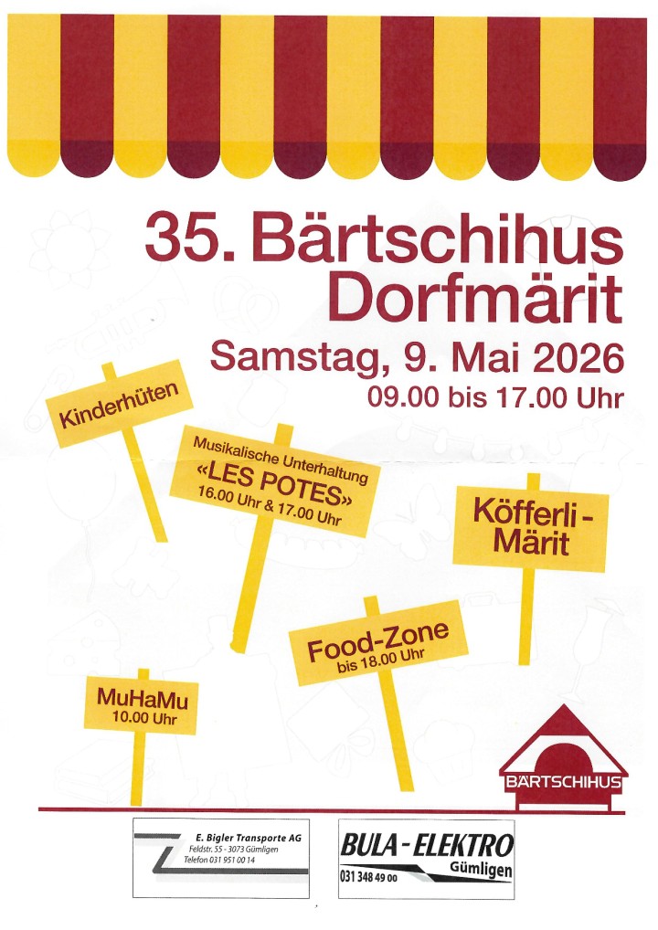 Baertschihus Dorfmaerit Flyer 2026